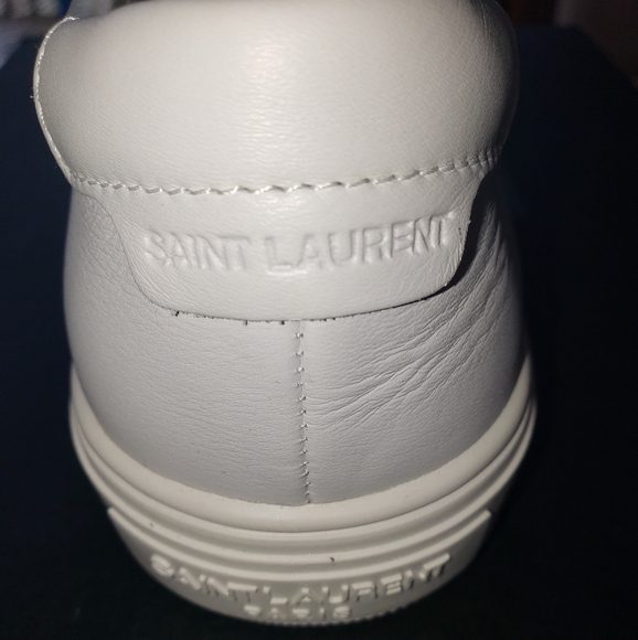 Saint Laurent Andy Low Top Logo SL Lace Up Sneakers - Picture 5 of 8